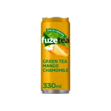 FUZE TEA Green tea Mango Frisdrank 0.33 l blik (pak 24 stuks) FUZE TEA Green tea Mango Frisdrank 0.33 l blik (pak 24 stuks)
