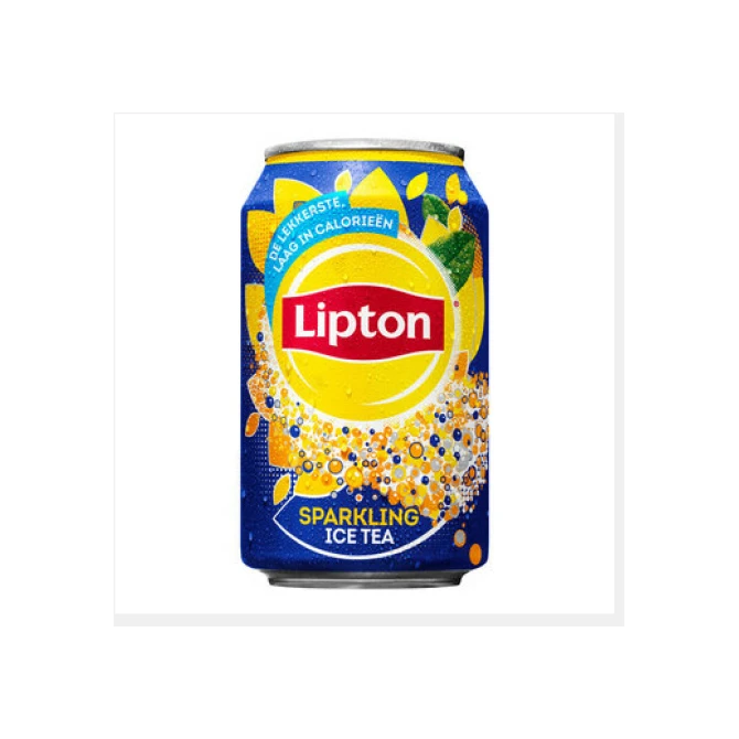 LIPTON Ice Tea Sparkling Blik 0.33 l (pak 24 stuks)