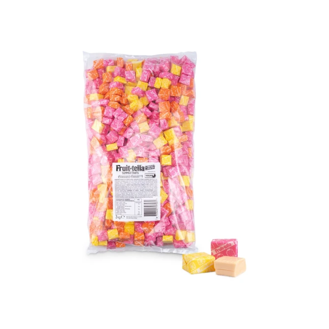 Fruit-Tella Snoep Fruit-Tella summer fruits/pk3kg (1 zak x 3 kg)