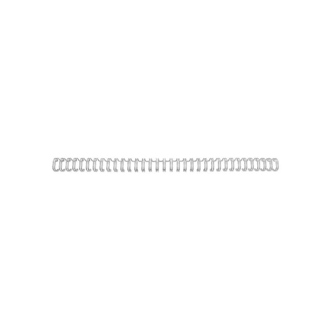 GBC Draadrug 34-rings 3:1 125 mm zilver cap 115 vel (pak 100 stuks)