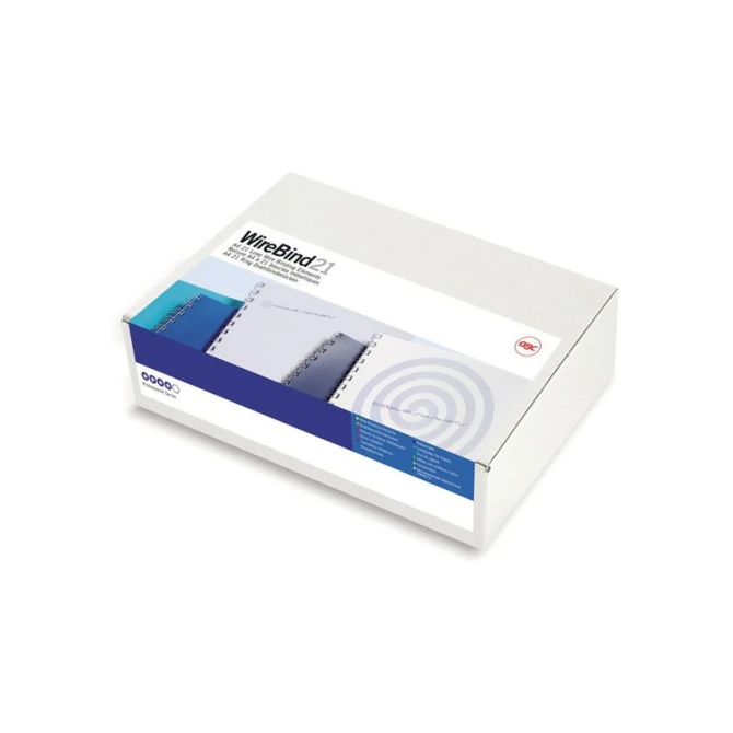 GBC Draadrug Zilver 21-rings 10mm 65 vel (pak 100 stuks)