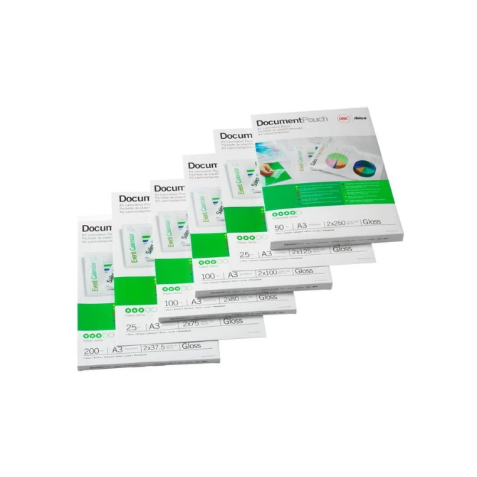 GBC PeelnStick Lamineerhoes A3 Zelfklevend 303 x 426 mm 2 x 125 micron Glanzend (pak 100 stuks)