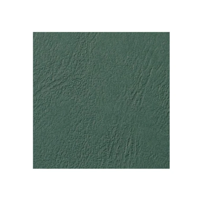 GBC Schutblad LeatherGrain A4 250gr donkergroen (pak 100 stuks)