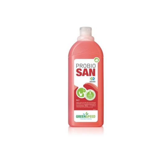 GREENSPEED Probio San Sanitairreiniger Eco 1L Rood (fles 1000 milliliter)