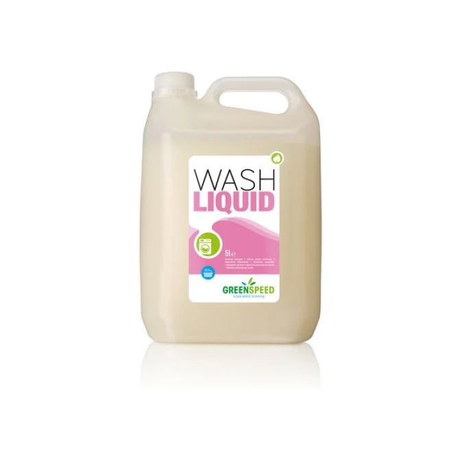 GREENSPEED Wash liquid Wasmiddel vloeibaar 5 liter (fles 5000 milliliter) GREENSPEED Wash liquid Wasmiddel vloeibaar 5 liter (fles 5000 milliliter)