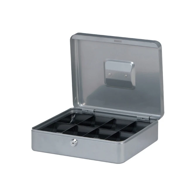 Geldkist Maul 30x25x8.7cm zilver