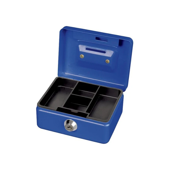 Geldkist Maul met muntengleuf blauw
