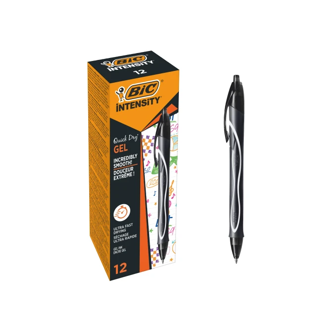 Gelpen BIC Intensity QD 0.7 zwart/ds12