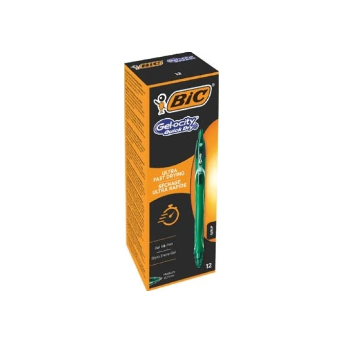 BiC Gelpen Gelocity Quik Dry groen/ds12