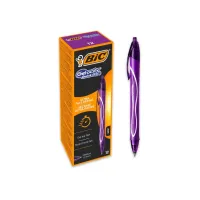 BiC Gelpen Gelocity Quik Dry paars/ds12 BiC Gelpen Gelocity Quik Dry paars/ds12