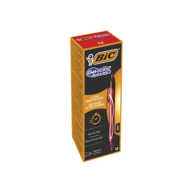 BiC Gelpen Gelocity Quik Dry rood/ds12