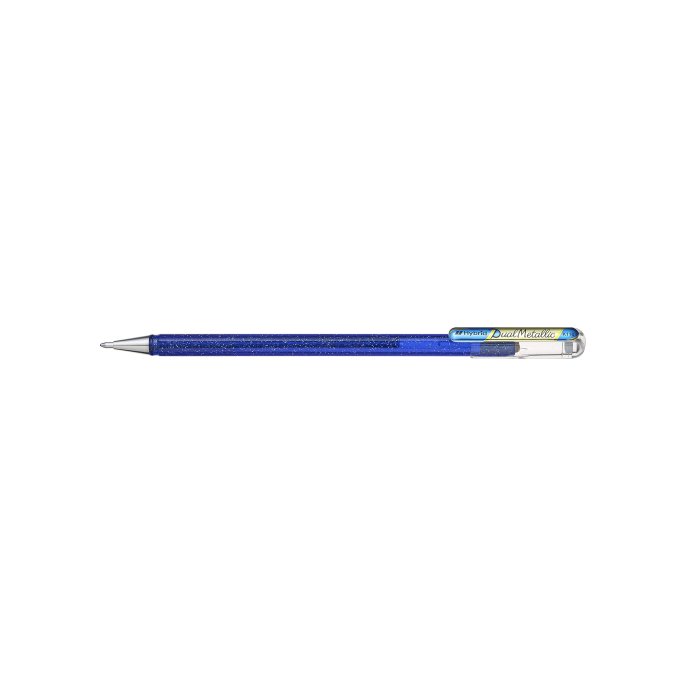 Pentel Gelpen Pentel Dual Metallic bl/goud/ds12 (1 doos x 12 stuks) Pentel Gelpen Pentel Dual Metallic bl/goud/ds12 (1 doos x 12 stuks)