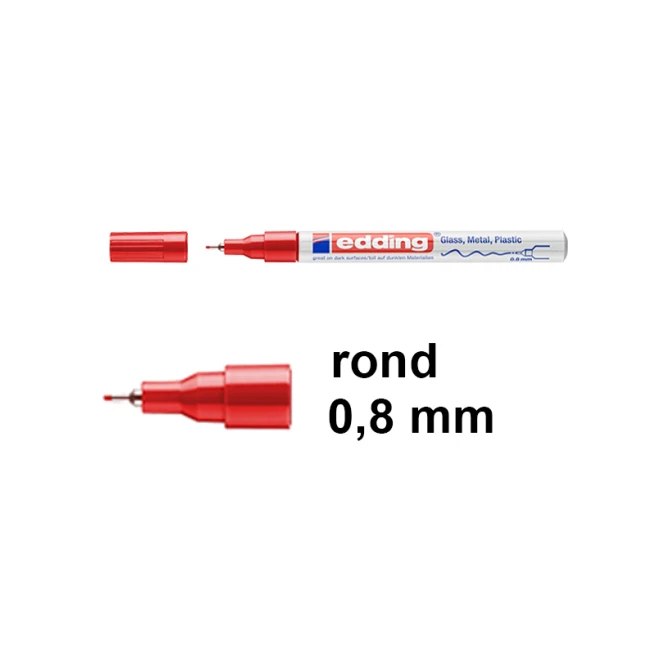 Glanslakmarker EDDING 780 0.8 rd (10 stuks)