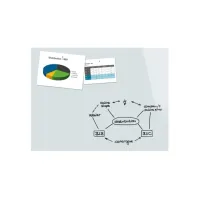 Glasbord SIGEL 120x90 magnetisch wit