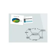 Glasbord SIGEL 120x90 magnetisch wit