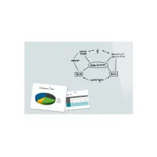 Glasbord SIGEL 90x60 cm wit