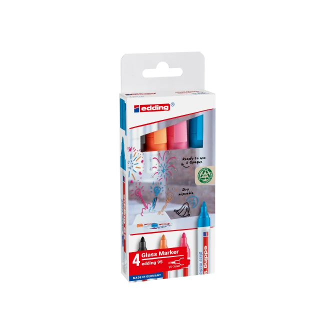 edding 95 Glasmarker Set 1.5-3 mm Assorti