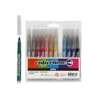 Colortime Glitterstift Lijndikte: 4.2mm Assorti (pak 12 stuks)