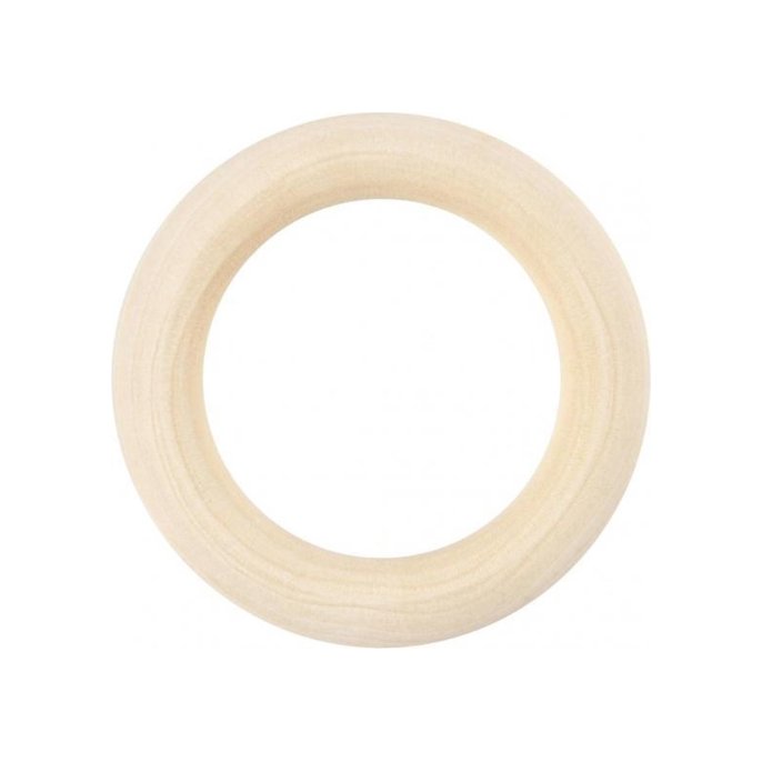 Creotime Gordijnring D55mm binnenmt 37mm hout/pk6 (pak 6 stuks)