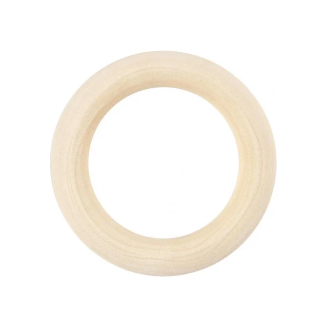 Creotime Gordijnring D55mm binnenmt 37mm hout/pk6 (pak 6 stuks)