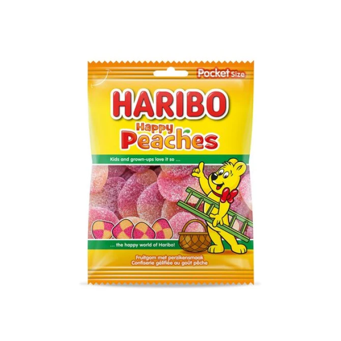 HARIBO Perziken Snoep (doos 28 x 75 gram)