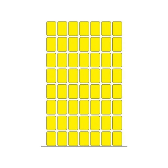 HERMA Etiketten 12 x 18 mm 1792 stuks geel (pak 1792 stuks)