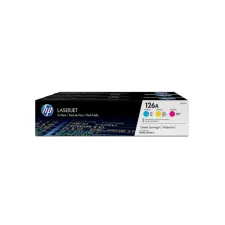 HP 126A / CF341A Toner Tri-Pack Drie kleuren (pak 3 stuks)