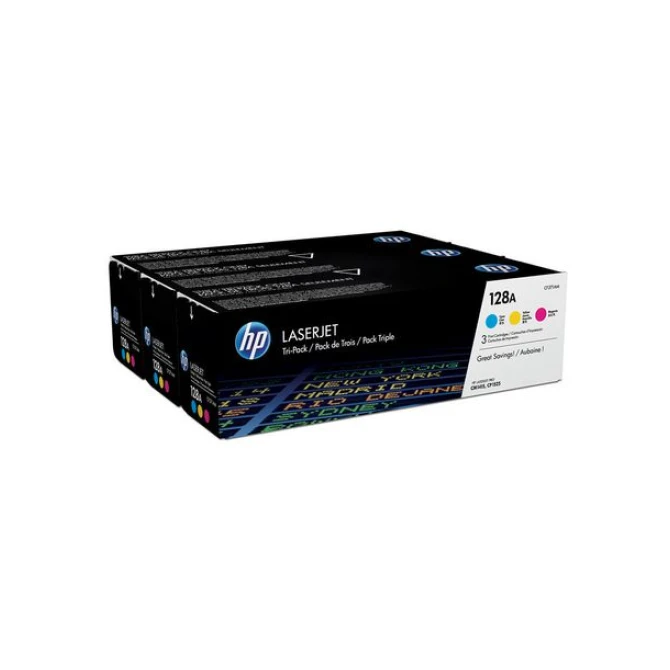 HP 128A / CF371AM Toner Tri-Pack Drie kleuren (pak 3 stuks)