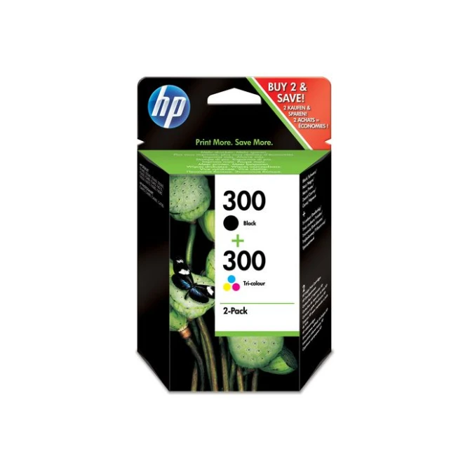 HP 300 Inktcartridge Multipack Zwart en kleur (pak 2 stuks)