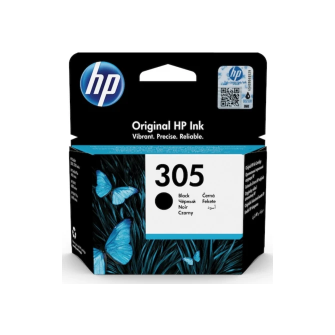 HP 305 / 3YM61A Inktcartridge. Zwart