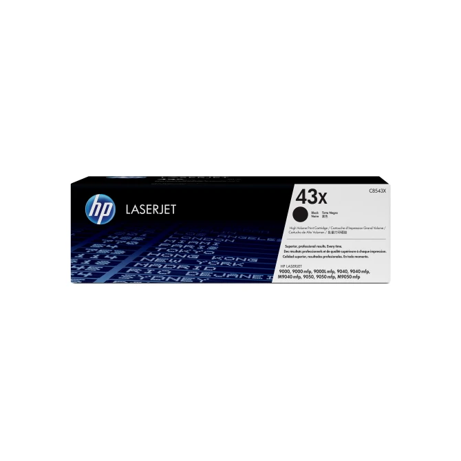 HP 43X Toner. Hoog Rendement. Zwart