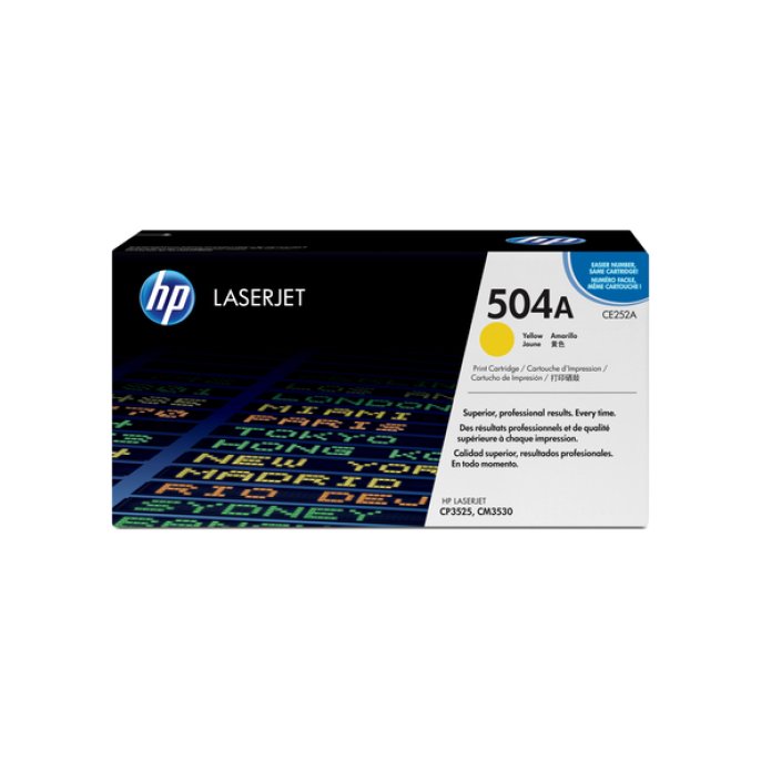 HP 504A Toner Geel HP 504A Toner Geel