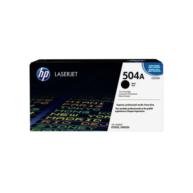 HP 504A (CE250A) toner zwart (origineel)