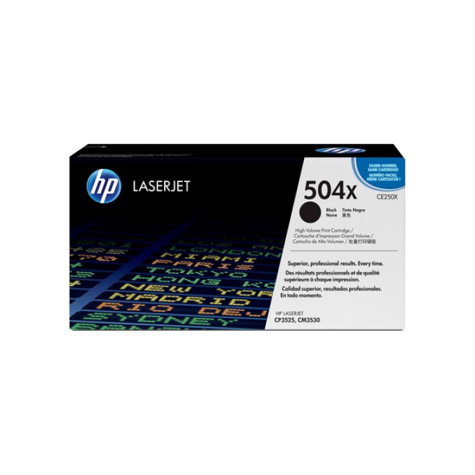 HP 504X Toner Hoog Rendement Zwart HP 504X Toner Hoog Rendement Zwart