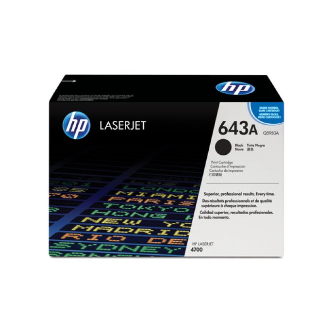 HP 643A Toner Hoog Rendement Zwart HP 643A Toner Hoog Rendement Zwart