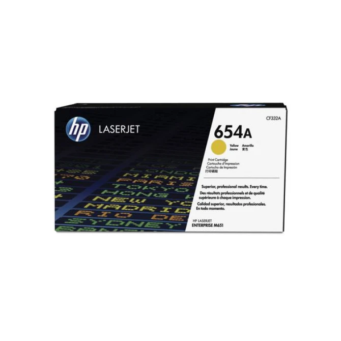 HP 654A Toner Geel