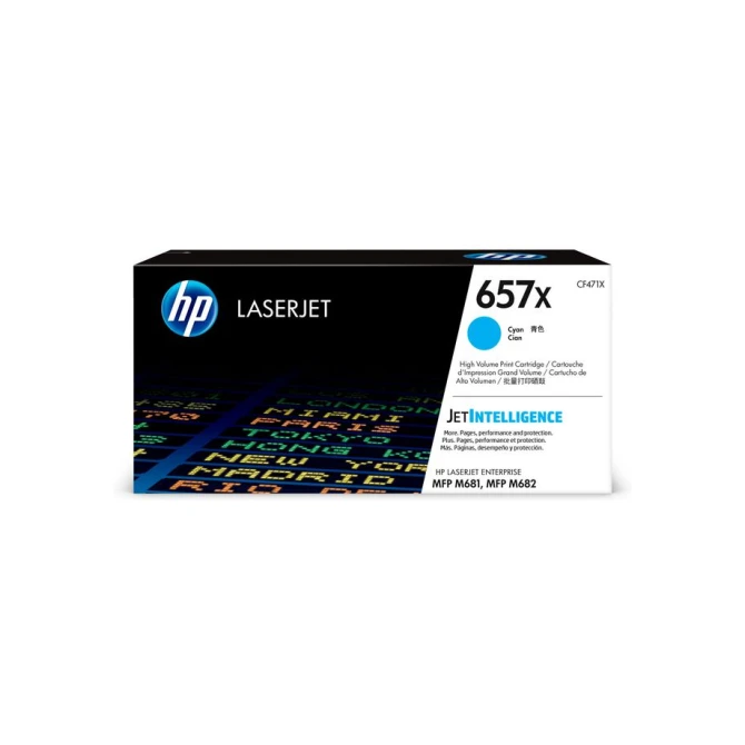 HP 657X Toner Cyaan