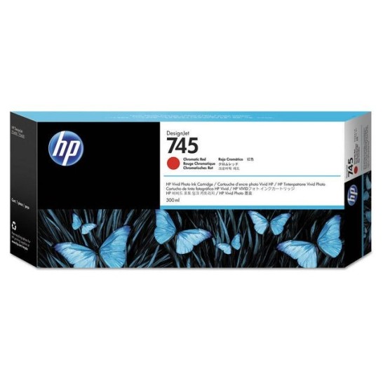 HP 745 Inktcartridge Hoog Rendement Chromatisch Rood