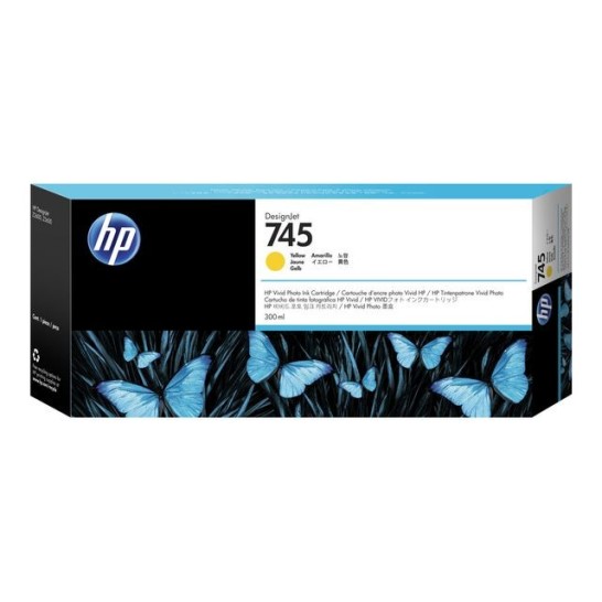 HP 745 Inktcartridge Hoog Rendement Geel