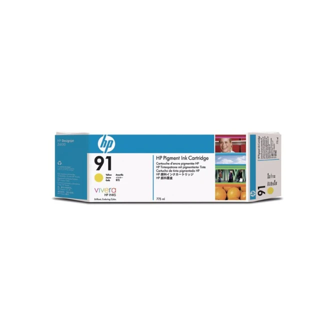 HP 91 Inktcartridge Geel