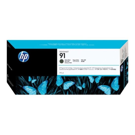 HP 91 Inktcartridge Mat zwart