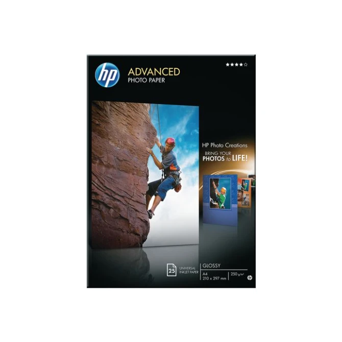 HP Advanced gloss foto papier A4 250 g/m² (pak 25 vel)