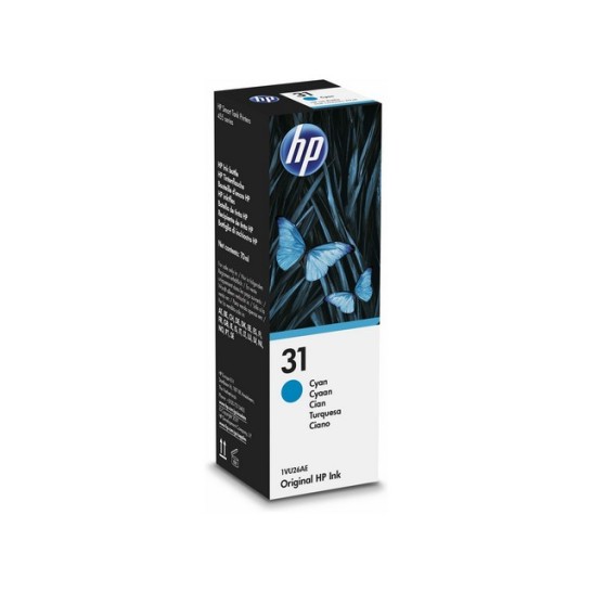 HP Inkjet 31 Inktfles Cyaan (1 fles x 70 milliliter)