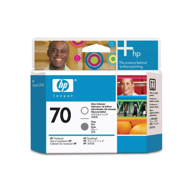 Printkop HP C9410A Nr70 glans&grijs/pk2 Printkop HP C9410A Nr70 glans&grijs/pk2