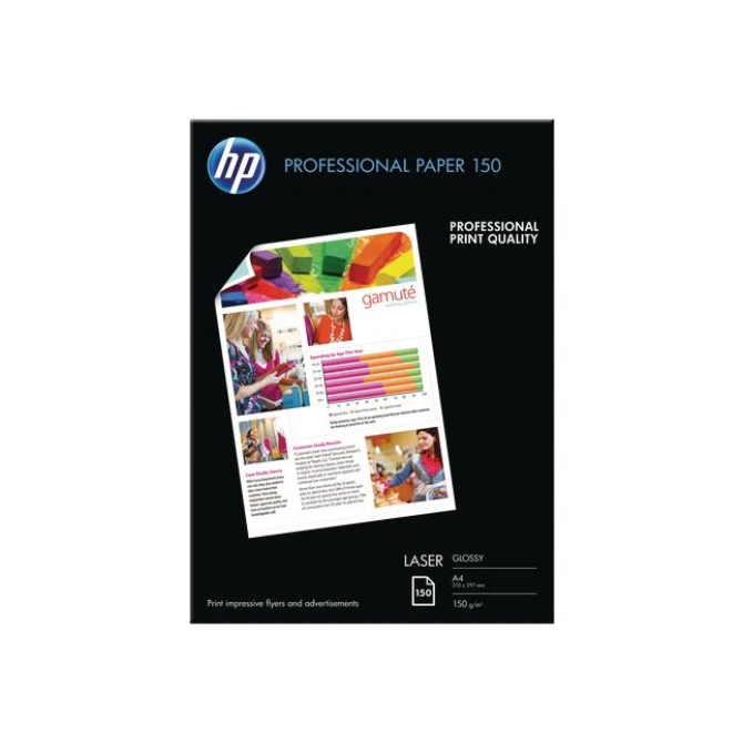 HP Professional Glossy Laser papier A4 150 g/m² CG965A (pak 150 vel) HP Professional Glossy Laser papier A4 150 g/m² CG965A (pak 150 vel)