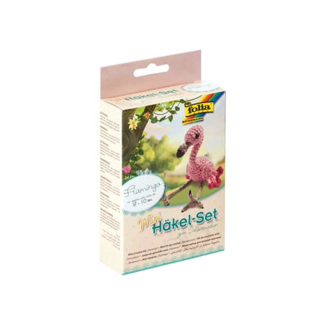 Folia Paper Haakset flamingo roze