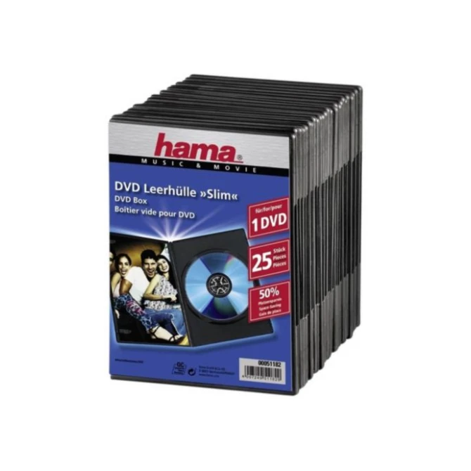 Hama DVD-Rom Slimbox (pak 25 stuks) Hama DVD-Rom Slimbox (pak 25 stuks)