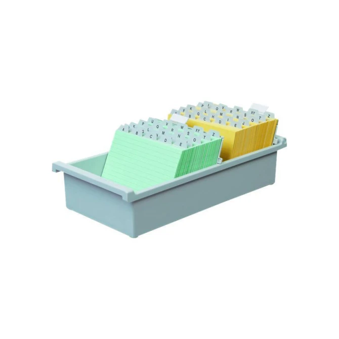 Han Inzetbak tbv Kaarten A5 Staand Kunststof 228 x 96 mm Grijs Han Inzetbak tbv Kaarten A5 Staand Kunststof 228 x 96 mm Grijs