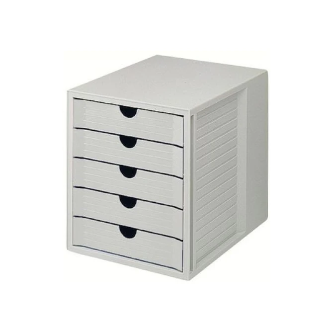 Han Ladenblok met 5 gesloten laden grijs Han Ladenblok met 5 gesloten laden grijs