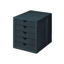 Han Ladenblok met 5 gesloten laden zwart Han Ladenblok met 5 gesloten laden zwart